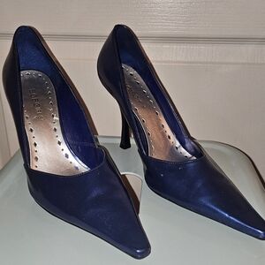 BCBGirls Women's Royal Blue Pumps With A Pearl Finish